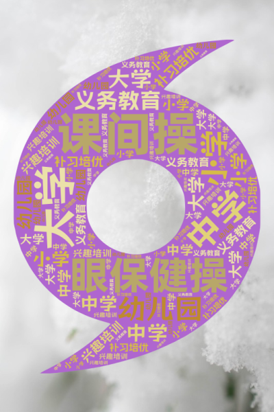 课间操,眼保健操,大学,中学,小学,幼儿园,义务教育,兴趣培训,补习培优,生成的文字词云图-ciyun.zaotu.cn